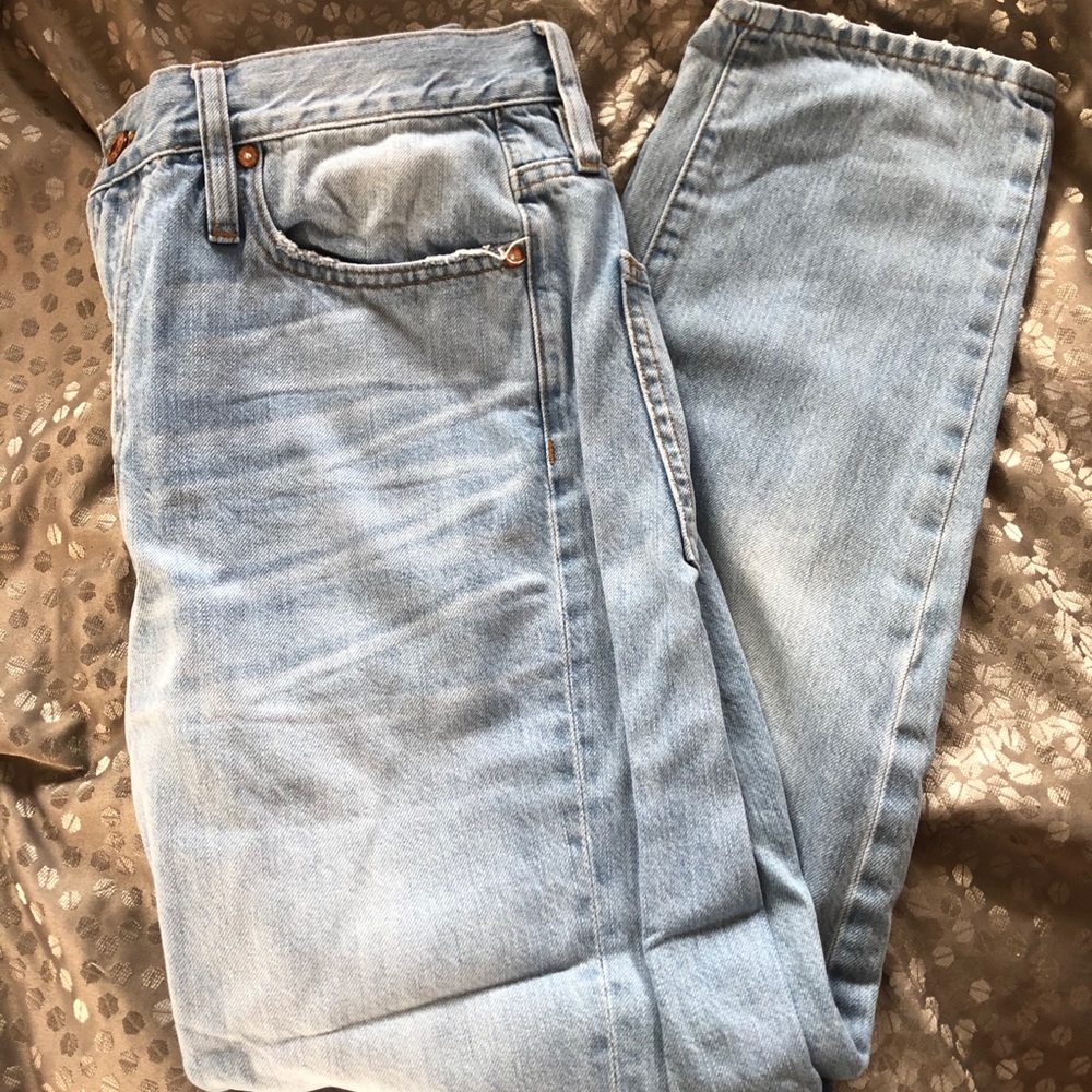 Point sur cropped jeans